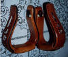 Custom Breakaway stirrups personally hand craafted to match your existing show or rodeo saddle